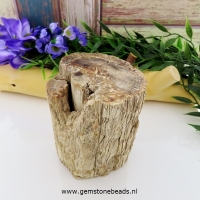 Versteend hout boomstammetje 9 cm