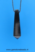 Shungite hanger pendelvorm 5 cm