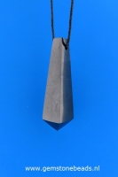 Shungite hanger pendelvorm 5 cm