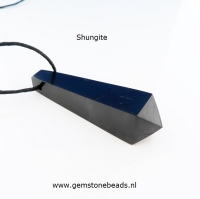 Shungite hanger pendelvorm 5 cm