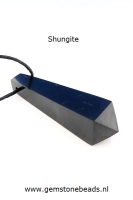 Shungite hanger pendelvorm 5 cm