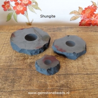 Shungite onderzetter voor bollen t/m 4 cm