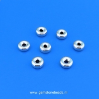 Holle ring gerodineerd zilver925 van 5.5 mm