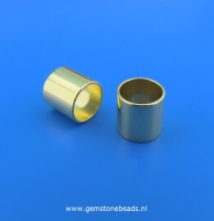 Buisje 925 zilver verguld van 5 mm