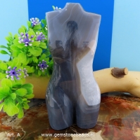 Vrouwen body Agaat en Kwarts L12cm