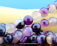 Paars met violet Agaat kralen van 10 mm