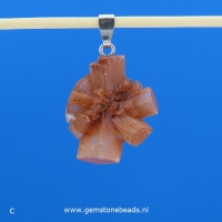 Ruwe Aragoniet mineraal hanger (C)