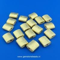 Cilinder tussenelement verguld 8 x 8 mm