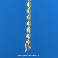 Peridoot armband 925 zilver met 24 steentjes