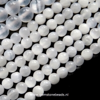 Ronde natuurlijke Seleniet kralen van 4 mm