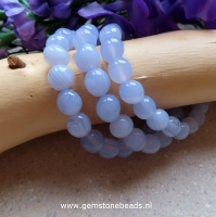 Chalcedoon kralen armband van 8 mm