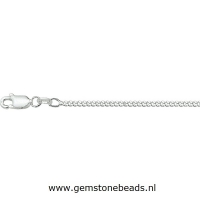 Zilveren collier gourmette 60 cm 1.4 mm breed