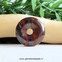 Tijgerijzer edelsteen donut van 40 mm