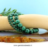 Malachiet kralen armband van 4 mm
