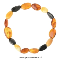 Barnsteen armband meerkleurig in div. maten