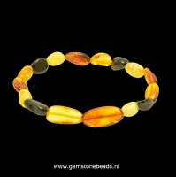 Barnsteen armband meerkleurig in div. maten