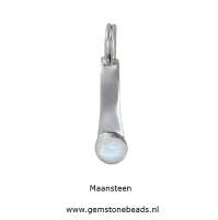 Donuthouder ger.925 zilver met edelsteen