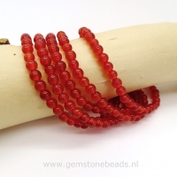 Carneool kralenarmband van 4 mm