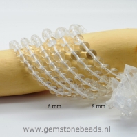 Bergkristal kralenarmband van 8 mm