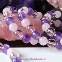 De Gouden Driehoek kralenarmband van 8 mm