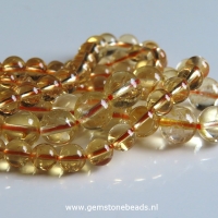 Citrien kralen rond van 8 mm