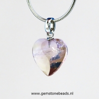 Ametrien hartenhanger facet geslepen 15 mm (D)