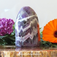 Amethist Chevron gepolijst van 9 cm