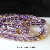 Ronde Ametrien kralen van ca. 4.5 mm