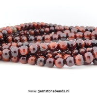 Rode Tijgeroog kralen van 4.5 mm