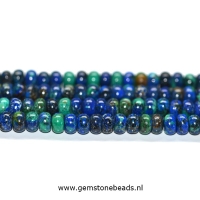 Malachiet Azuriet rondel kralen 4 mm