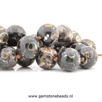 Turitella Agaat kralen rond van 14 mm