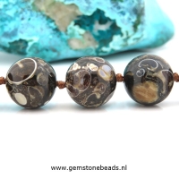 Turitella Agaat kralen rond van 14 mm