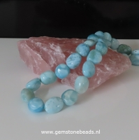 Larimar kralen barock van ca. 8 x 10 mm