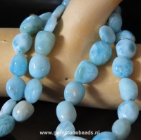Larimar kralen barock van ca. 8 x 10 mm