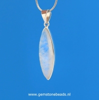Regenboogmaansteen hanger 44 mm