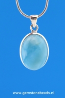 Larimar hanger 925 van ca. 27 mm