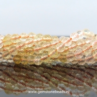 Natuurlijke Citrien kralen facet 4 mm