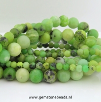 AANBIEDING: Chrysopraas kralen rond van 4 mm