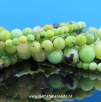 Chrysopraas kralen rond van 6 mm