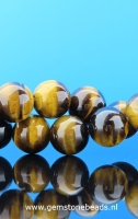 Ronde bruine Tijgeroog kralen van 12 mm