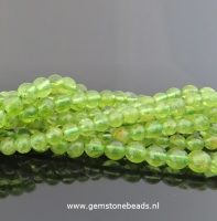 Peridoot kralen rond van 4 mm