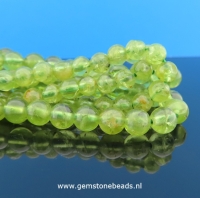 Peridoot kralen rond van ca. 4.5 mm