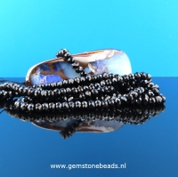 Spinel kralen facet rondel 2 x 3 mm