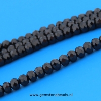 Spinel kralen facet rondel 2 x 3 mm