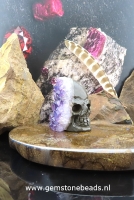 Skull van Amethist met kristal (2)