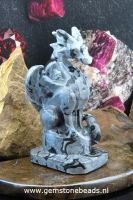 Draak van Picasso-Jaspis 11 cm