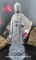 Staande Boedha van Zilver-Obsidiaan
