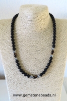 Herenketting Shungite 8 mm 56 cm