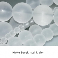 Bergkristal kralen MAT rond van 6 mm (45 cm)