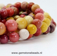 Mookaiet kralen rond van 8 mm